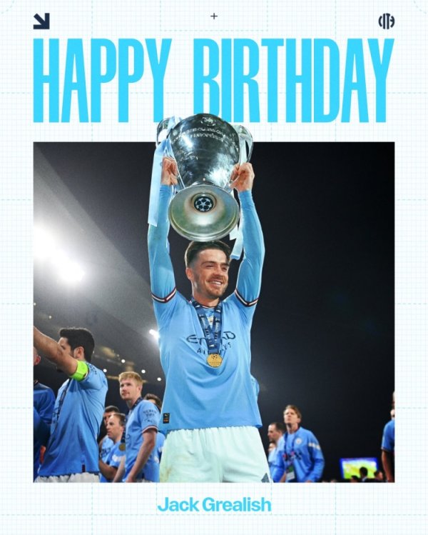Manchester City wishes Gallish a happy 30th birthday, players play 17 goals and 23 assists for Blue Moon